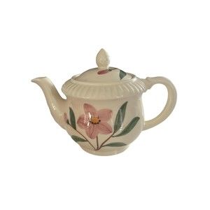 Vintage Shawnee Pottery Ceramic Pink Floral Teapot USA Estate Find